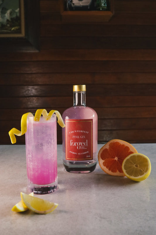 Counterfeit Pink Gin Fizz - Forged Drinks Melbourne